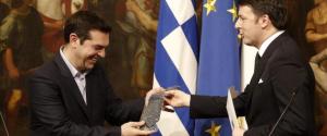 Renzi e Tsipras: il patto della cravatta