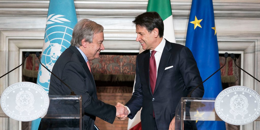Italia-Onu. Conte incontra Guterres